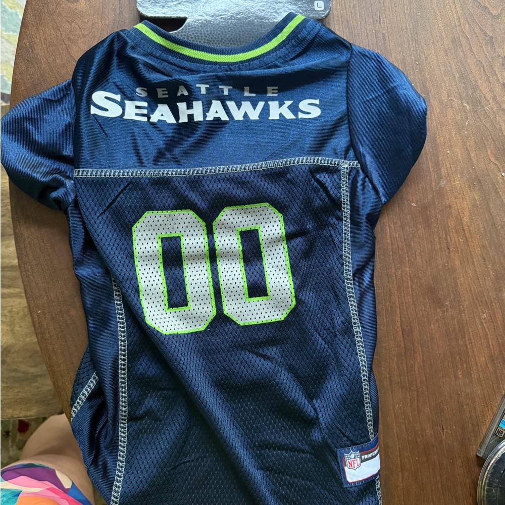 Seattle Seahawks Dog Jersey - Navy Blue